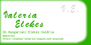 valeria elekes business card